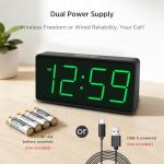 Battery Operated Digital Alarm Clock with Big Numbers