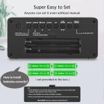 Battery Operated Digital Alarm Clock with Big Numbers