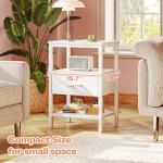 Nightstand Set with Charging Station - 2 Pack