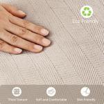 Beige Chenille Pillow Covers 18x18 - Set of 2