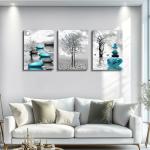 Modern 3-Piece Black and White Canvas Art Set