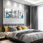 Modern 3-Piece Black and White Canvas Art Set