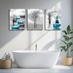 Modern 3-Piece Black and White Canvas Art Set