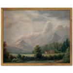 Vintage Village Framed Canvas Wall Art - 8x10in