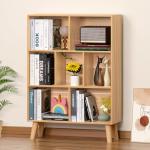 Modern 7-Cube Wooden Bookshelf with Legs