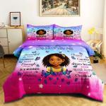 Black Girl Magic Comforter Set for Teens