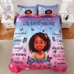 Black Girl Magic Comforter Set for Teens
