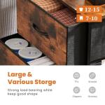 Sweetcrispy Set of 2 Nightstands with Storage Drawers