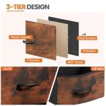 Sweetcrispy Set of 2 Nightstands with Storage Drawers