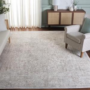 Ivory & Taupe Distressed Area Rug - 8' x 10
