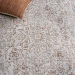 Ivory & Taupe Distressed Area Rug - 8' x 10