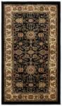 Lyndhurst Collection Black & Ivory Accent Rug 2'3" x 4