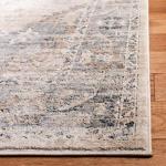 Beige & Grey Distressed Area Rug - 8' x 10