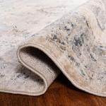 Beige & Grey Distressed Area Rug - 8' x 10