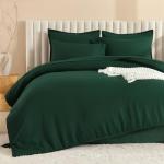 Dark Emerald Green King Comforter Set - 7 Pieces