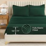 Dark Emerald Green King Comforter Set - 7 Pieces