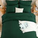 Dark Emerald Green King Comforter Set - 7 Pieces