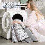 Soft Boho 5x7 Washable Area Rug for Home