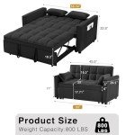 Wakefit 3-in-1 Convertible Sleeper Sofa Bed