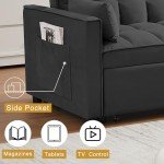 Wakefit 3-in-1 Convertible Sleeper Sofa Bed
