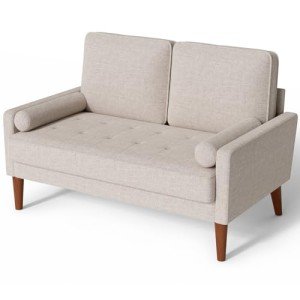 Vesgantti 48" Mid Century Loveseat for Small Spaces