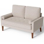 Vesgantti 48" Mid Century Loveseat for Small Spaces
