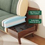Comfy Green Corduroy Loveseat Sofa for Any Room