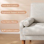Vesgantti 48" Mid Century Loveseat for Small Spaces