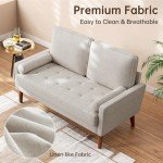 Vesgantti 48" Mid Century Loveseat for Small Spaces