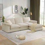 HALLYBEE Modular Cloud Couch with Reversible Chaise