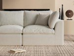 Oversized Cloud Sectional Couch with Ottoman