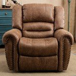 Classic Leather Recliner Chair in Nut Brown