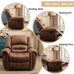 Classic Leather Recliner Chair in Nut Brown