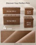 43" Folding Storage Ottoman Bench in Coffee Brown