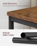 Set of 2 Rustic Brown and Black Side Tables