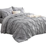 Grey Queen Comforter Set with 7 Pieces