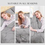 Grey Queen Comforter Set 7-Piece Bedding Bundle
