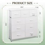 9-Drawer Fabric Storage Tower for Bedroom