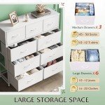 9-Drawer Fabric Storage Tower for Bedroom
