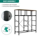 YITAHOME 9-Drawer Fabric Dresser in Dark Grey