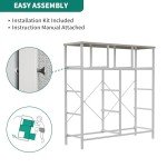 Light Gray 9-Drawer Fabric Storage Tower Dresser