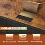 WLIVE Rustic Brown 2-Drawer Night Stand