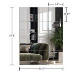 Frameless Wall-Mounted Gym Mirror Tiles - 12 Pack