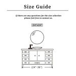 Sunniry 24-Inch Black Round Wall Mirror