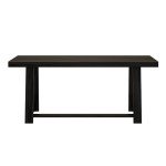 Rustic 72 Inch Farmhouse Dining Table in Black