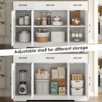Modern Farmhouse Buffet Cabinet with Storage Drawers