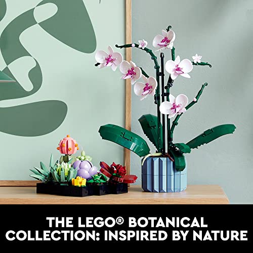 LEGO Icons Succulents 10309 Artificial Plants Set for Adults, Home Decor, Birthday, Creative Housewarming Gifts, Botanical Collection, Flower Bouquet Kit