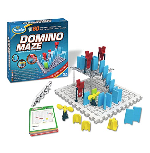 ThinkFun Domino Maze STEM Toy and Logic Game for Boys and Girls Age 8 and Up - Combines the Fun of Dominos With the Challenge of a Puzzle