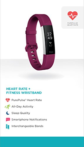 Fitbit Alta HR, Fuchsia, Large (US Version)