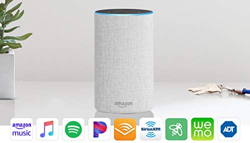 Echo (2nd Generation) - Smart speaker with Alexa and Dolby processing - Sandstone Fabric